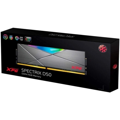 Memorie XPG by A-Data Spectrix D50 RGB Tungsten Grey Intel XMP 2.0, 32GB, DDR4-3200 MHz, CL 16
