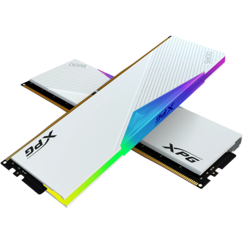 Kit Memorie XPG by A-Data Lancer RGB White Intel XMP 3.0/AMD EXPO 32GB, DDR5-6000 MHz, CL 30, Dual Channel