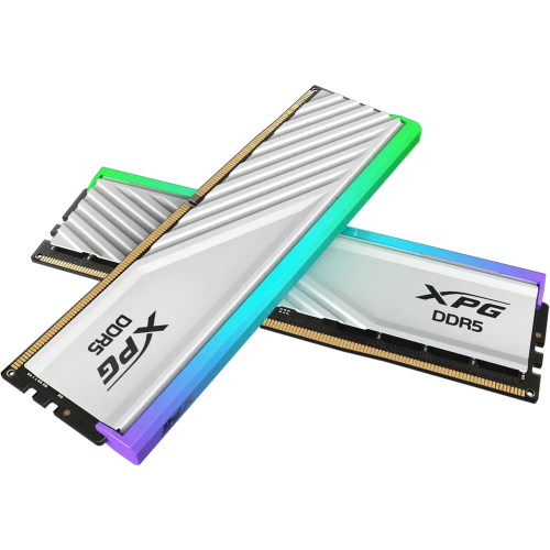 Kit Memorie XPG by A-Data Lancer Blade RGB White Intel XMP 3.0/AMD EXPO 32GB, DDR5-6000 MHz, CL 36, Dual Channel
