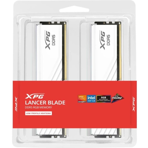 Kit Memorie XPG by A-Data Lancer Blade RGB White Intel XMP 3.0/AMD EXPO 48GB, DDR5-6000 MHz, CL 36, Dual Channel