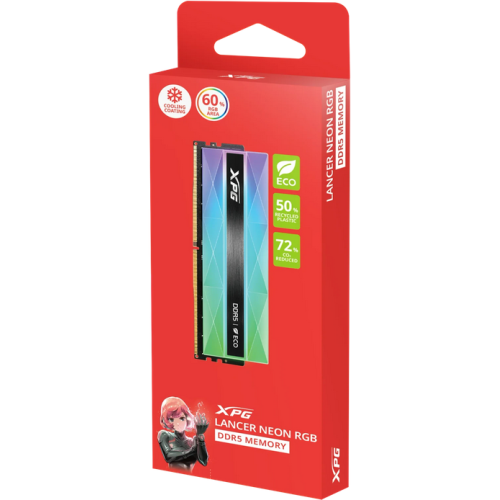 Memorie XPG by A-Data Lancer Neon RGB Intel XMP 3.0/AMD EXPO 16GB, DDR5-6400 MHz, CL 32