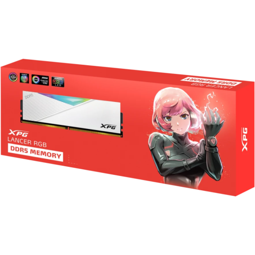 Memorie XPG by A-Data Lancer RGB White Intel XMP 3.0/AMD EXPO 16GB, DDR5-6400 MHz, CL 32