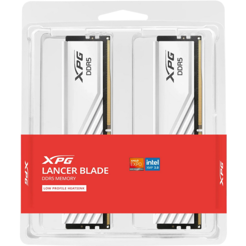 Kit Memorie XPG by A-Data Lancer Blade White Intel XMP 3.0 / AMD EXPO 32GB, DDR5-6400 MHz, CL 38, Dual Channel