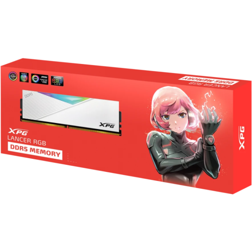 Memorie XPG by A-Data Lancer RGB White Intel XMP 3.0/AMD EXPO 16GB, DDR5-7200 MHz, CL 34