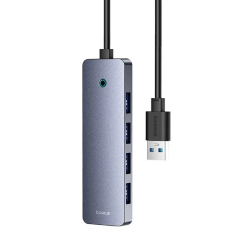 HUB USB Baseus UltraJoy 4 in 1, 4 x USB 3.2 gen 1, Gray