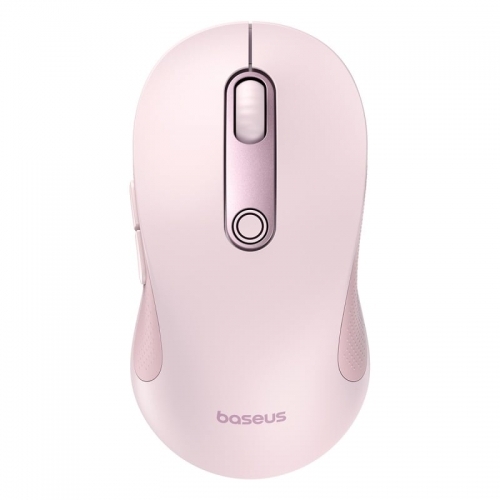 Mouse Optic Baseus F02, Bluetooth/USB Wireless, Pink