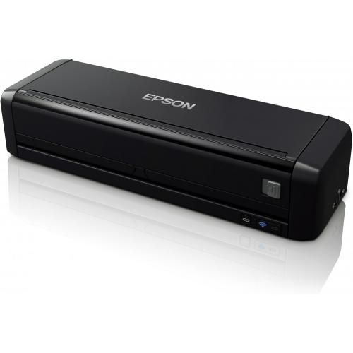 Scanner Epson DS-360W wireless, portabil, baterie inclusa, dimensiuneA4, Rezoluţie optică (ADF)600 DPI x 600 DPI (orizontal x vertical),Formate ieşire BMP, Scanare către JPEG, Scanare către TIFF, Scanarecătre multi TIFF, Scanare către PSF, Scanare către P