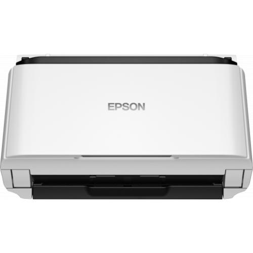 Scanner Epson DS-410, dimensiune A4, tip sheetfed, viteza scanare: 52 ipm alb-negru si color, rezolutie optica 600x600dpi, ADF Single Pass 50 pagini, duplex, senzor CIS, USB 2.0 Type B, software :Document Capture Pro 2.0, Epson Scan 2, Posibilitatea prelu
