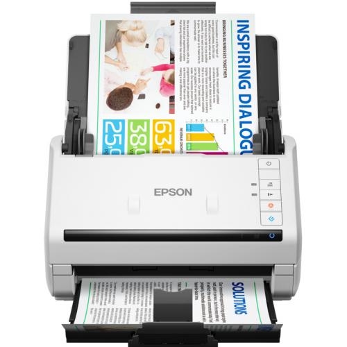 Scanner Epson DS-530II, dimensiune A4, tip sheetfed, viteza scanare: 70 ipm alb-negru si color, rezolutie optica 600x600dpi, ADF Single Pass 50 pagini, duplex, senzor CCD, Scan to Email, Scan to FTP, Scan to Microsoft SharePoint®, Scan to Print, Scan to W