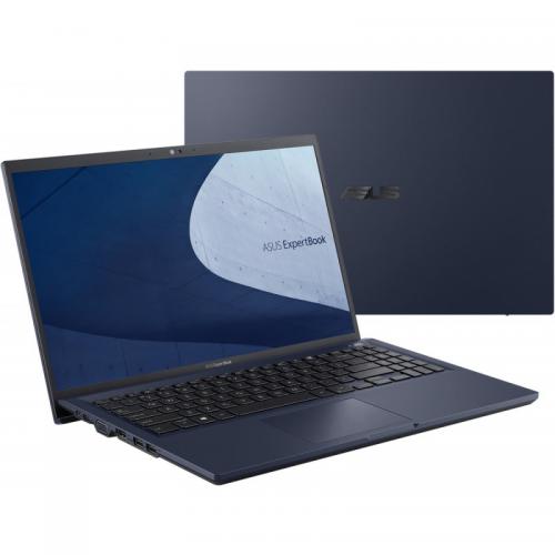 Laptop ASUS ExpertBook B1500CEAE-BQ3225X, Intel Core i7-1165G7, 15.6inch, RAM 16GB, SSD 512GB, Intel Iris Xe Graphics, Windows 11 Pro, Star Black