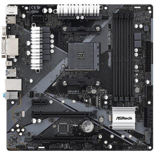 Placa de baza ASRock PRO4-F R2.0, AMD B450, Socket AM4, mATX