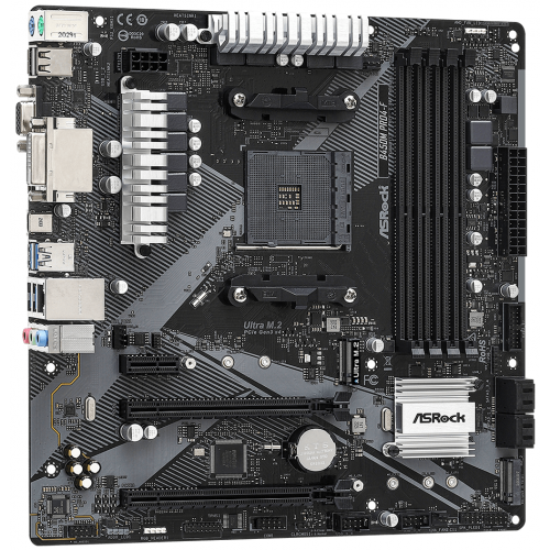 Placa de baza ASRock PRO4-F R2.0, AMD B450, Socket AM4, mATX