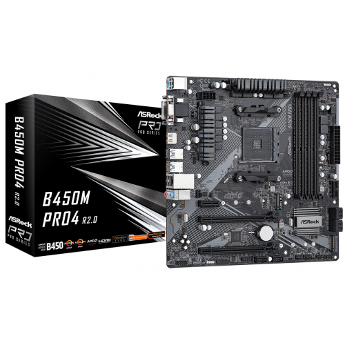 Placa de baza Asrock B450M Pro4 R2.0 AM4