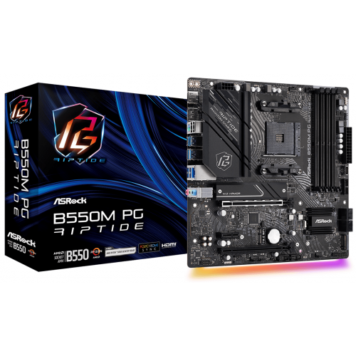 Placa de baza  AsRock B550M PG RIPTIDE AM4