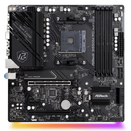 Placa de baza ASRock B550M PG RIPTIDE, AMD B550, Socket AM4, mATX