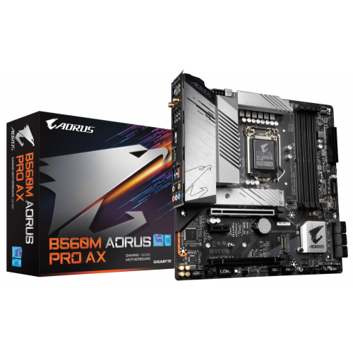 Placa de baza Gigabyte B560M AORUS PRO AX, LGA 1200