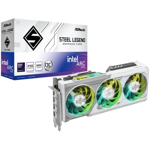 Placa video ASRocK Intel Arc B580 Steel Legend OC 12GB, GDDR6, 192 bit