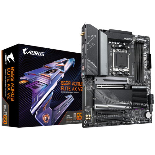 Placa de baza Gigabyte B650 AORUS ELITE AX V2, AMD B650, Socket AM5, ATX