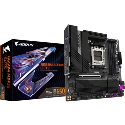 Placa de baza Gigabyte B650M AORUS ELITE, AMD B650, Socket AM5, mATX