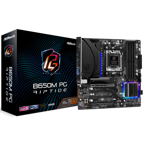 Placa de baza ASRocK Phantom Gaming B650M PG Riptide, AMD B650, Socket AM5, mATX