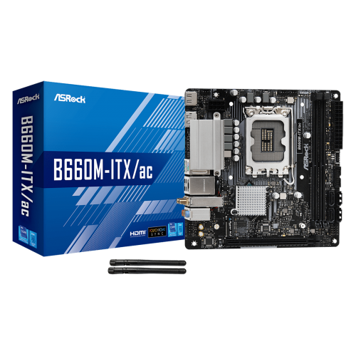 Placa de baza Asrock B660M-ITX/AC D4, LGA 1700