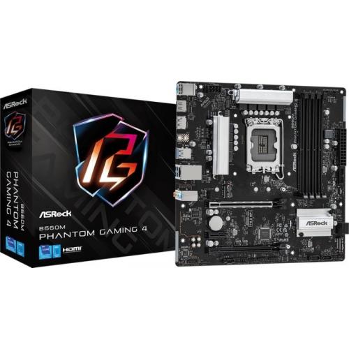 Placa de baza Asrock B660M Phantom Gaming 4 D4, LGA 1700