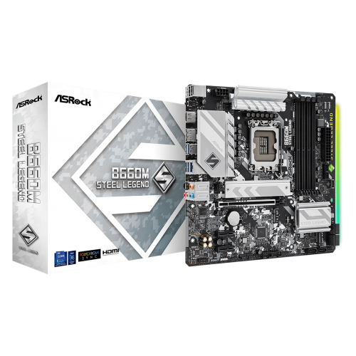 Placa de baza Asrock B660M STEEL LEGEND D4, LGA 1700