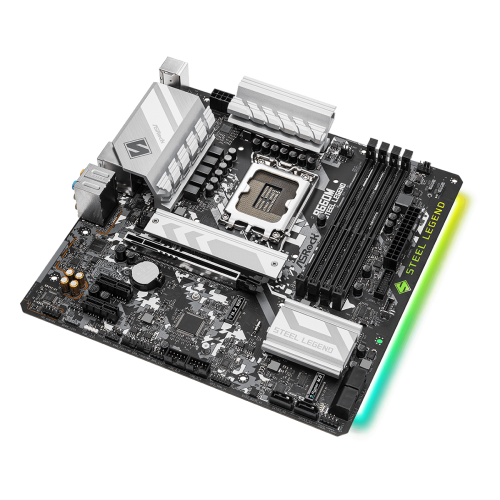 Placa de baza ASRocK B660M STEEL LEGEND, Intel B660, Socket 1700, mATX