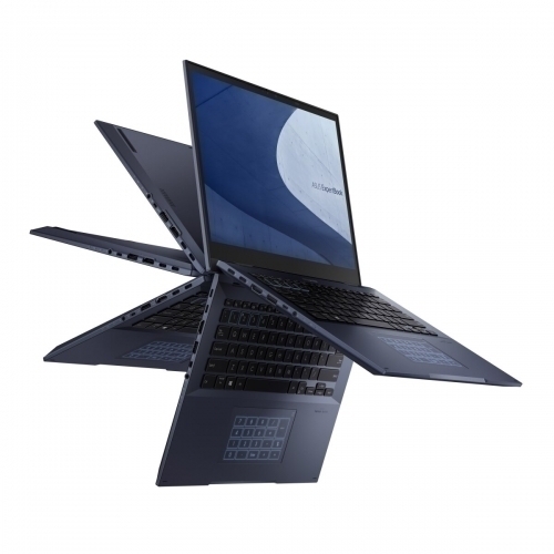 Laptop 2-in-1 ASUS ExpertBook B7 Flip B7402FBA-L90939XS, Intel Core i5-1240P, 14inch Touch, RAM 32GB, SSD 512GB, Intel Iris Xe Graphics, Windows 11 Pro, Star Black