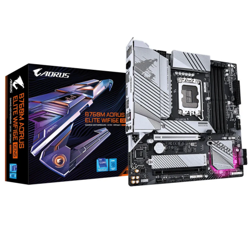 Placa de baza Gigabyte B760M AORUS ELITE WIFI6E GEN5, Intel B760, Socket 1700, mATX