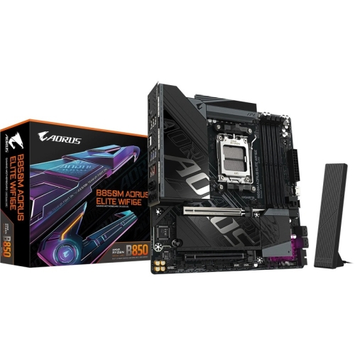 Placa de baza Gigabyte B850M AORUS ELITE WIFI6E, AMD B850, Socket AM5, mATX