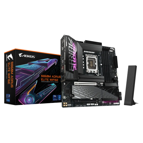 Placa de baza Gigabyte B860M AORUS ELITE WIFI6E, Intel B860, Socket 1851, mATX