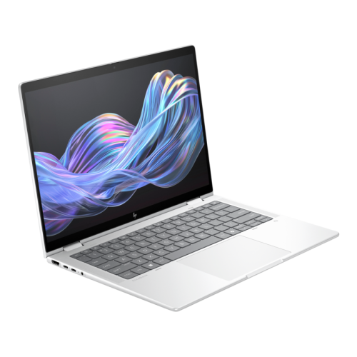 Laptop 2-in-1 HP EliteBook X Flip G1i, Intel Core Ultra 5 228V, 14 inch Touch, RAM 32GB, SSD 1TB, Intel Arc Graphics 130V, 4G, Windows 11 Pro, Glaciar Silver + HP Wolf Pro Security Edition