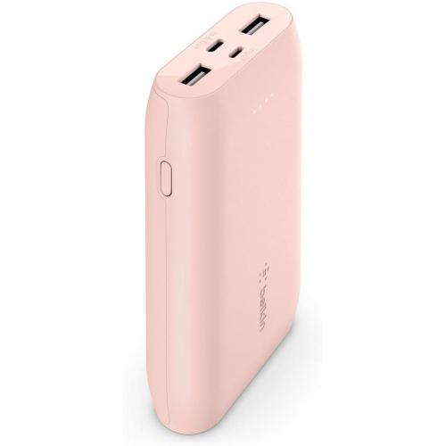 Baterie portabila Belkin Boost Charge, 10000mAh, 2x USB, 1x USB-C, 1x Micro-USB, Pink