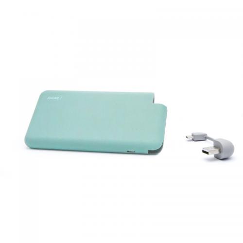 Baterie portabila Hame T6, 8000mAh, 1x USB, Ice Green