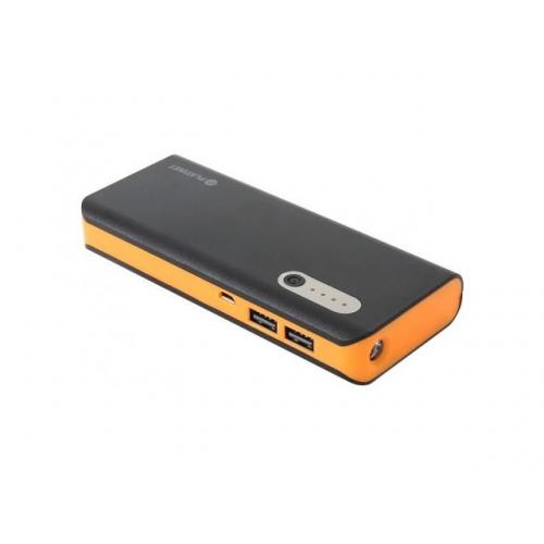 Baterie Portabila Omega Platinet, 13000 mAh, 2x USB, Black-Orange