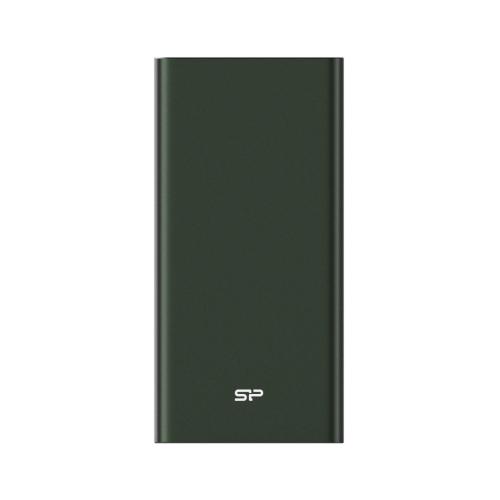 Baterie Portabila Silicon Power QP60, 10000mAH, 2x USB, 1x USB-C, Deep Green