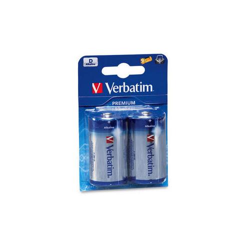 Baterii Verbatim 2x D, Alkaline, Blister