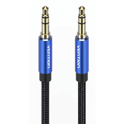 Cablu audio Vention, 3.5 mm jack male - 3.5 mm jack male, 0.5 m, Black