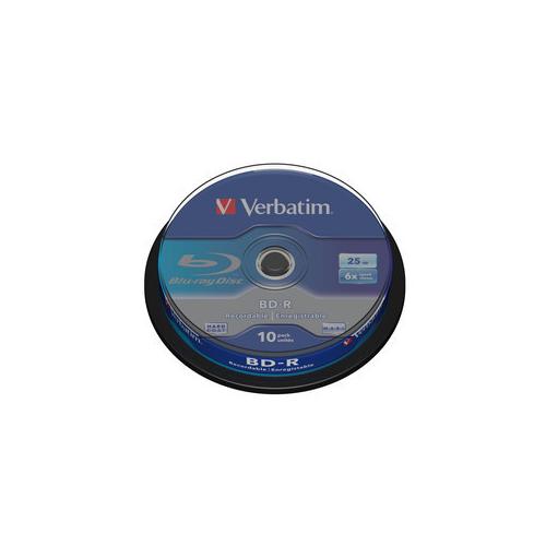 BD-R Verbatim Single Layer 6x, 25GB, 10buc, Spindle