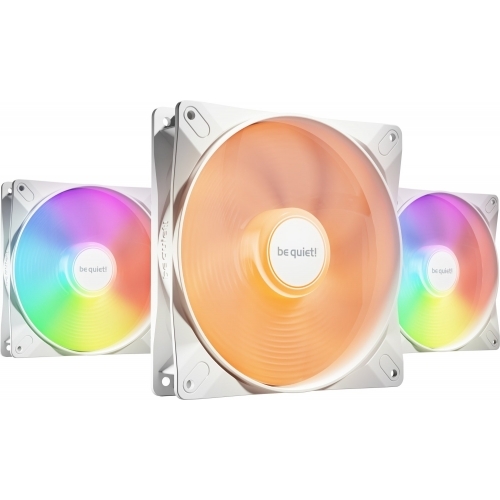 Ventilator Be quiet! Light Wings LX PWM, ARGB LED, 140mm, White, 3 bucati