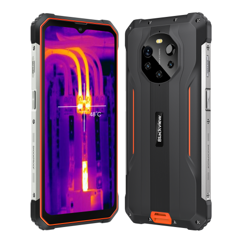 Telefon mobil Blackview BL8800 Pro, Dual SIM, 128GB, 8GB RAM, 5G, Orange
