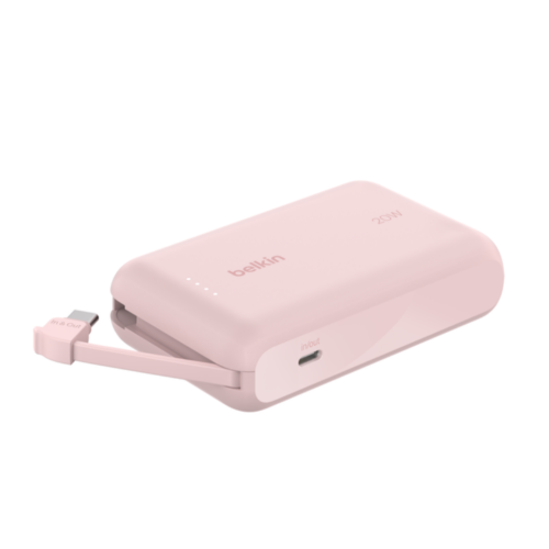Baterie portabila Belkin BoostCharge, 10000 mAh, 1 x USB-C, Pink