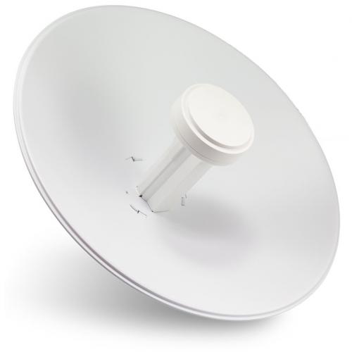 Ubiquiti airMAX PowerBeam M5 400 mm Bridge PBE-M5-400, Interfata: 1 x Gbe RJ45,  Passive PoE, Gain: 25dbi, Frecventa: 5170 - 5875 MHz, Dimensiuni: 420 x 420 x 275 mm, Greutate: 1.75 kg, Rezistenta la vant: 200 Km/h.