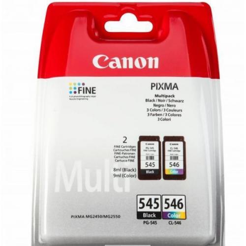 Cartus cerneala Canon PG-545MULTI, multipack (black, color), pentru Canon Pixma IP2850, Pixma MG2450, PixmaMG2455, Pixma MG2550.