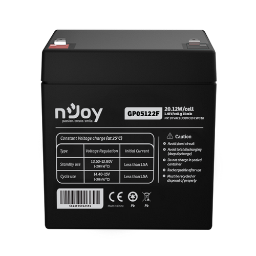 Acumulator UPS nJoy GP05122F, 12V, 5Ah