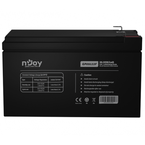 Baterie UPS nJoy GP09122F, 12V/30.55W