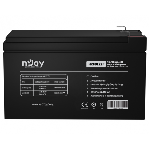 Acumulator UPS nJoy HR09122F, 12V, 9Ah