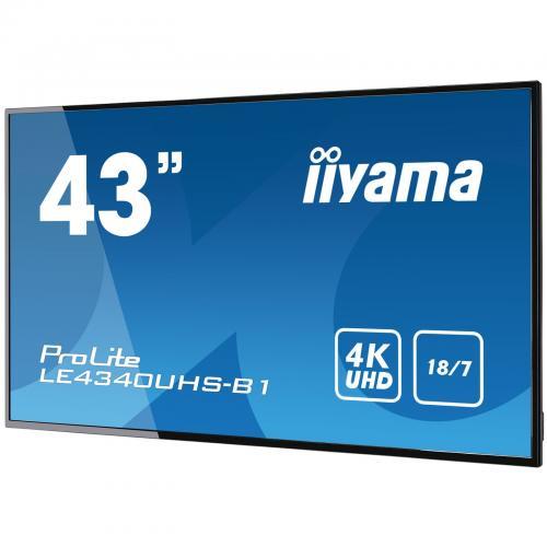 Business TV Iiyama Seria ProLite LE4340UHS-B1, 43inch, 3840x2160pixeli, Black - RESIGILAT