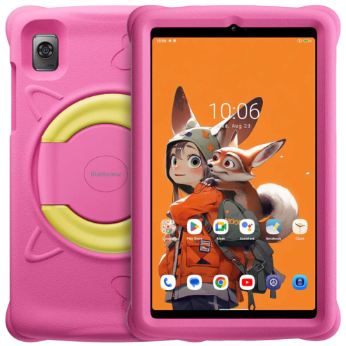 Tableta Blackview Tab 60 Kids, Unisoc Tiger T606 Octa-Core, 8.68inch, 128GB, Wi-Fi, BT, 4G, Android 13, Pink